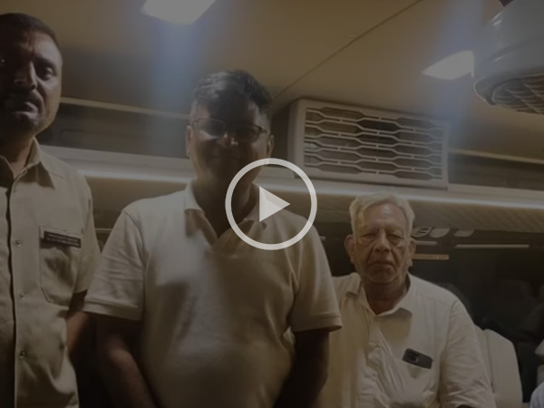 Force traveller luxury model parked for pickup